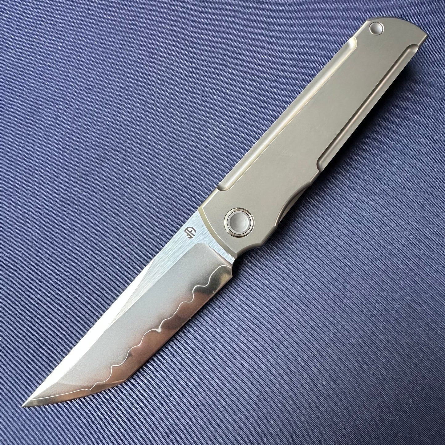Chop Classic 2505-D-Ti Edge Cut SLD Steel Front Flipper Ti Clip
