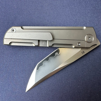 Chop Classic 2505-D-Ti Edge Cut SLD Steel Front Flipper Ti Clip