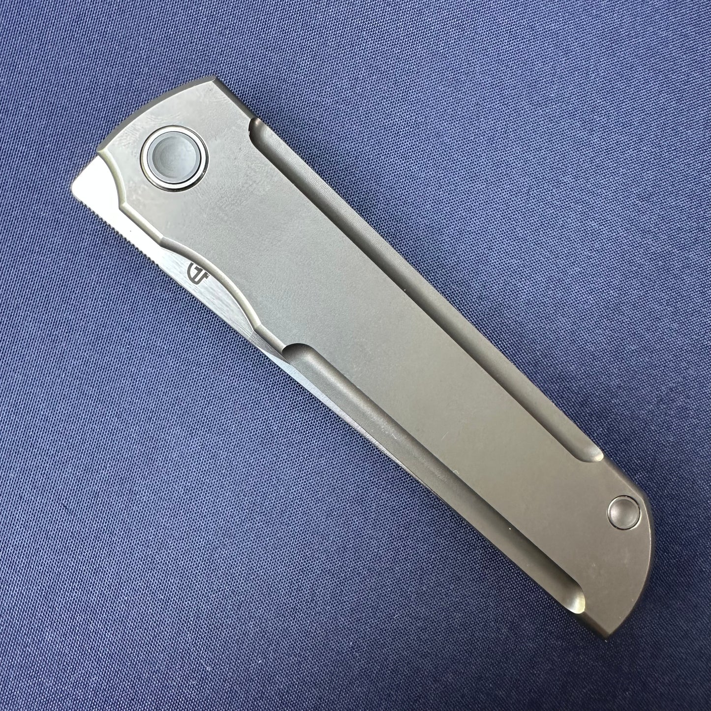 Chop Classic 2505-D-Ti Edge Cut SLD Steel Front Flipper Ti Clip
