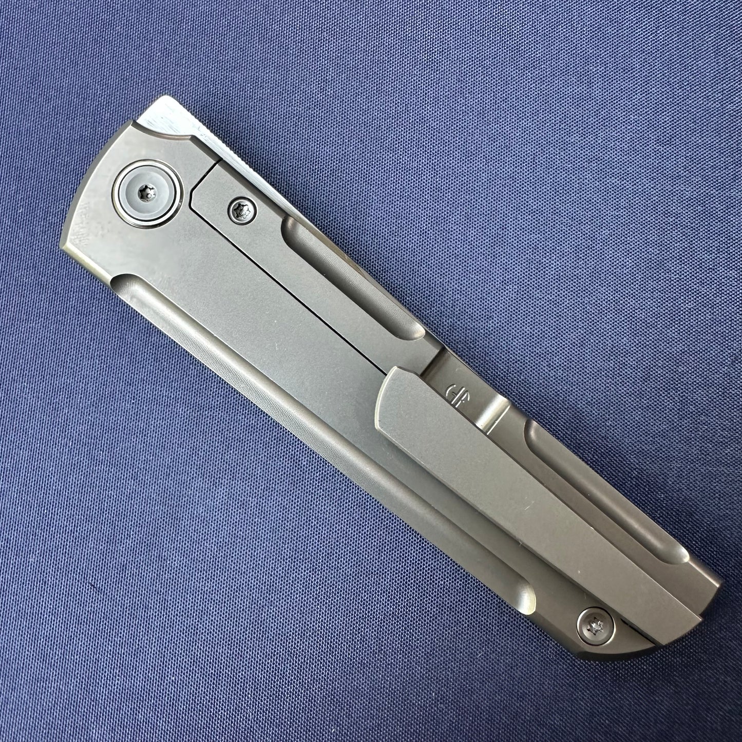 Chop Classic 2505-D-Ti Edge Cut SLD Steel Front Flipper Ti Clip
