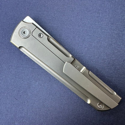 Chop Classic 2505-D-Ti Edge Cut SLD Steel Front Flipper Ti Clip