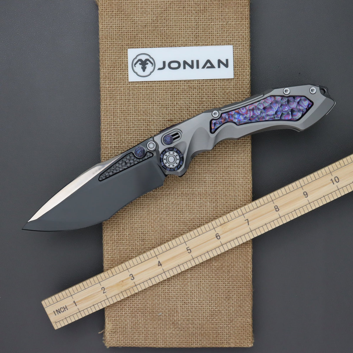 District 9 Rock Zirmascus Inlays DLC blade finish