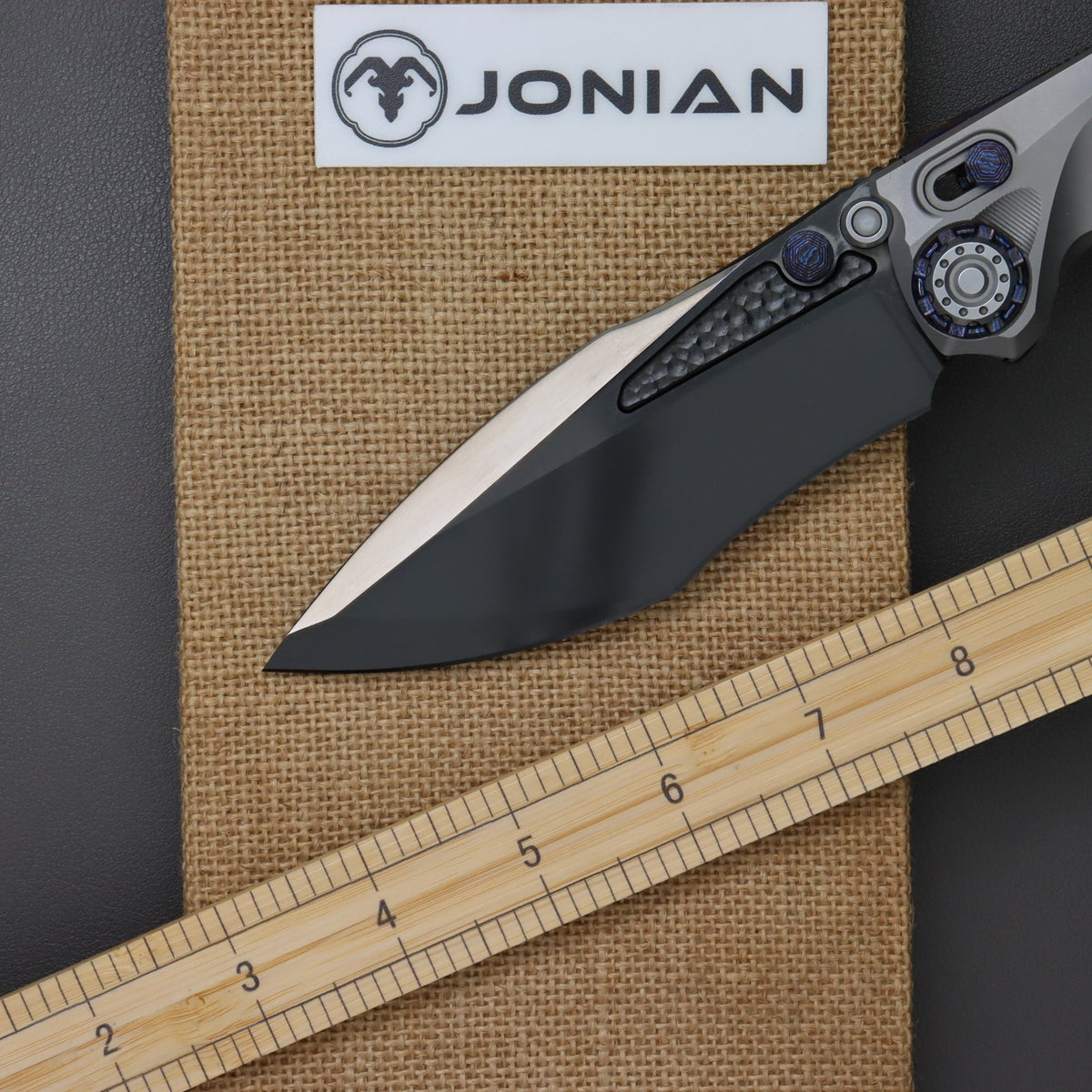 District 9 Rock Zirmascus Inlays DLC blade finish