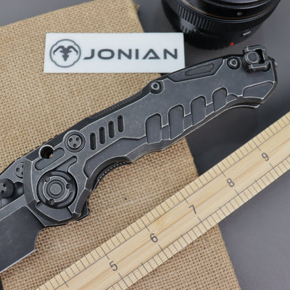 District 9 Catastrophe black stone wash finish