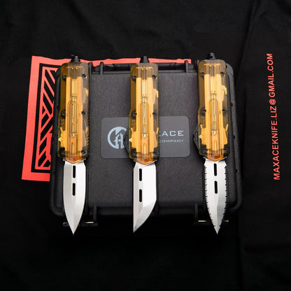 Uranus2 OTF Aluminum handle Ultem handle Zero Blade Play