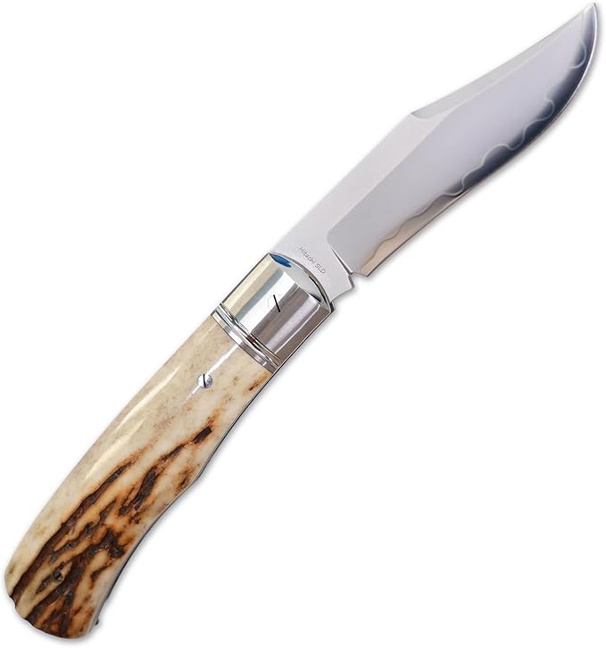 The KAIKEN Huai Jian Silver Carbon Fiber Red SLD Outdoor Folding Knife