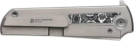 North Mountain Chop 2 PEI handle Japanese TANTO style tactical folding knife