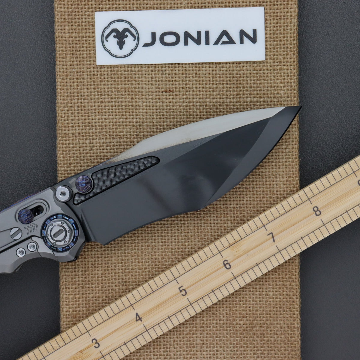 District 9 Rock Zirmascus Inlays DLC blade finish