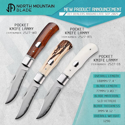 The KAIKEN Huai Jian Silver Carbon Fiber Red SLD Outdoor Folding Knife