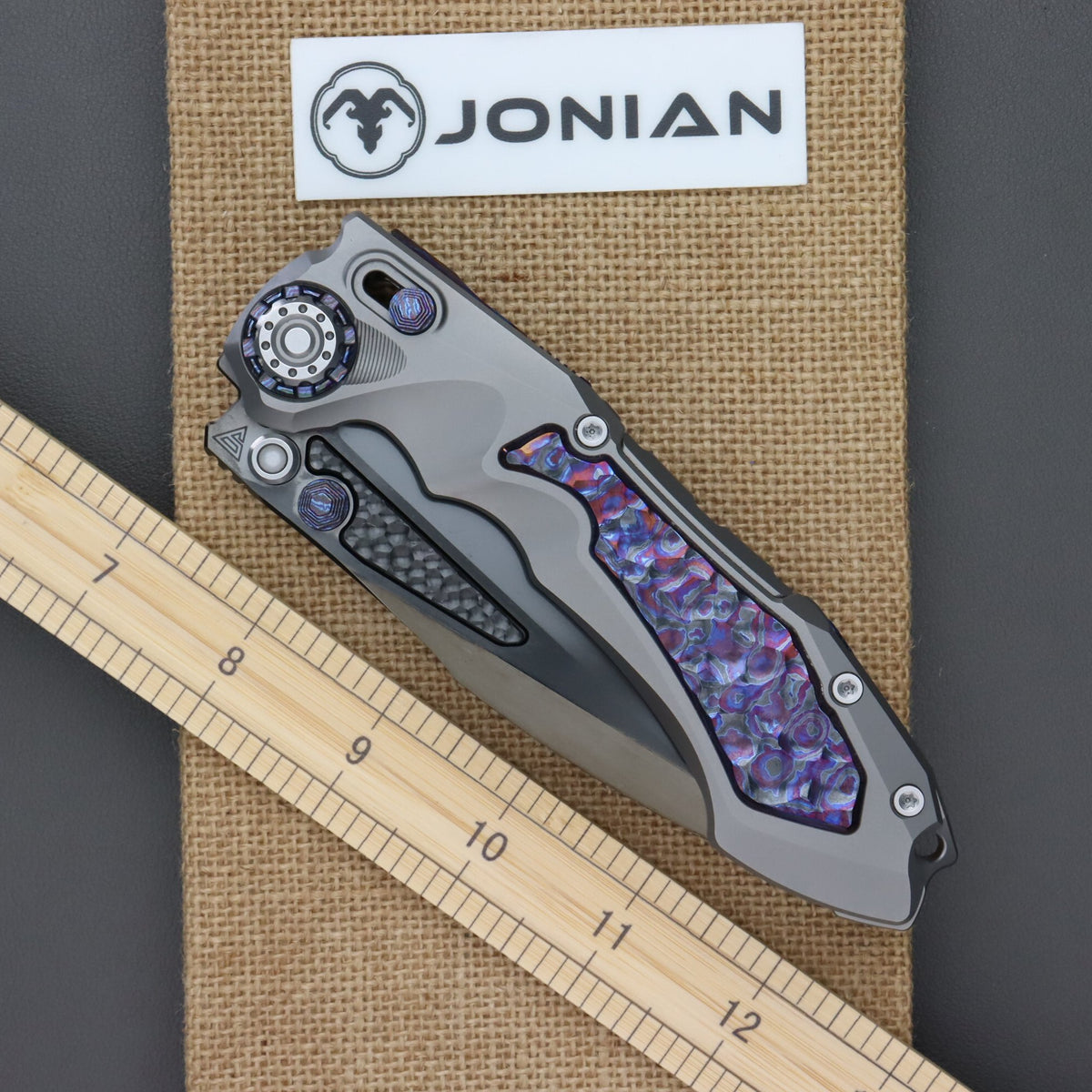 District 9 Rock Zirmascus Inlays DLC blade finish
