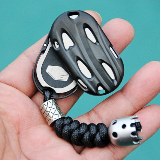 LG Studio stainless steel Legg magnetic Push Card Rotating Ghost EDC stress-relieving toy delay tuning fork