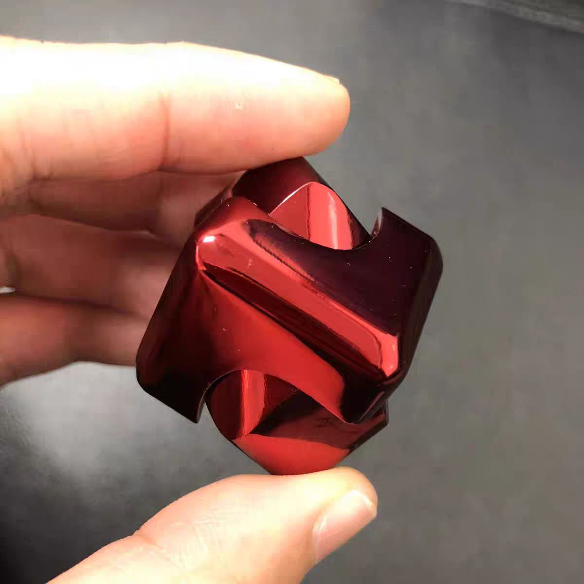 Rotating Cube fidget Spinner, metal colorful square spinner, EDC stress-relieving magic tool, advanced black technology handle