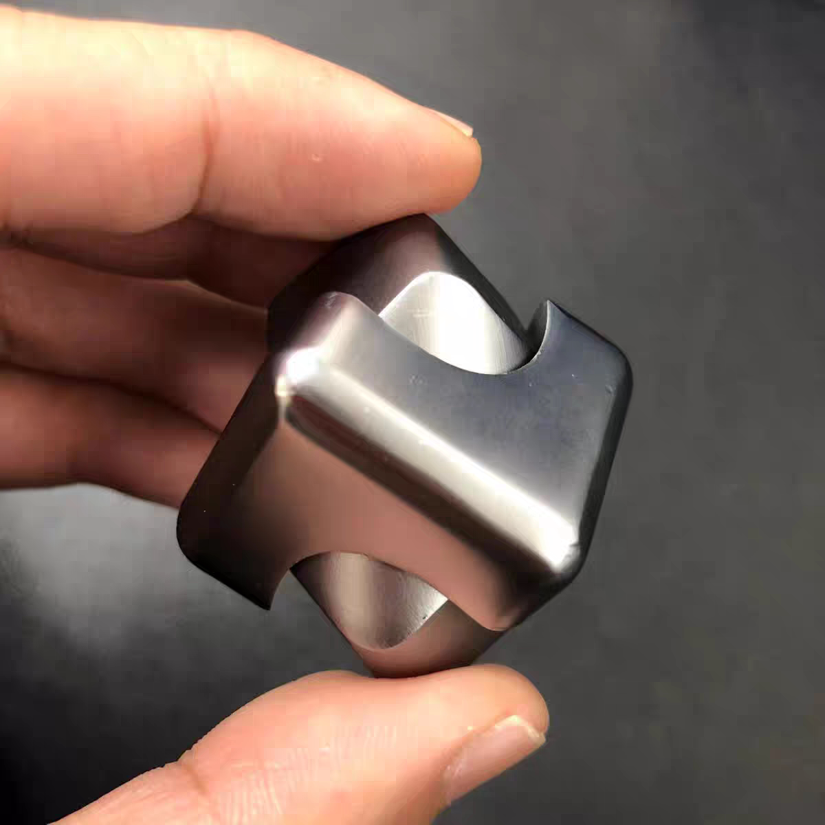 Rotating Cube fidget Spinner, metal colorful square spinner, EDC stress-relieving magic tool, advanced black technology handle