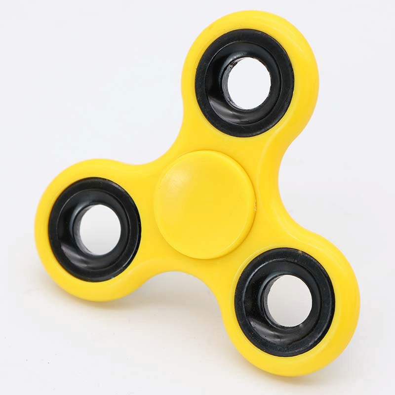 Decompression EDC toy ABS plastic interfinger three-leaf fidget spinner, finger decompression non-punching spinne