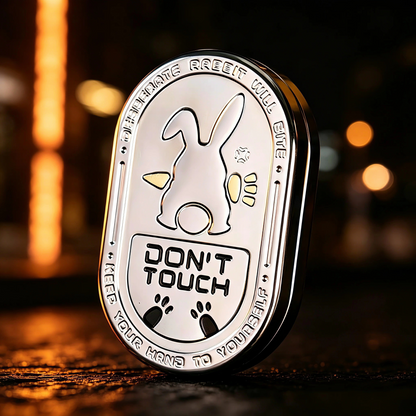 The Irritable Rabbit MIX Card-Pushing Rhythm Stainless Steel Mechanical Ratchet EDC stress-relieving toy and trendy fidget gyro is a must-have