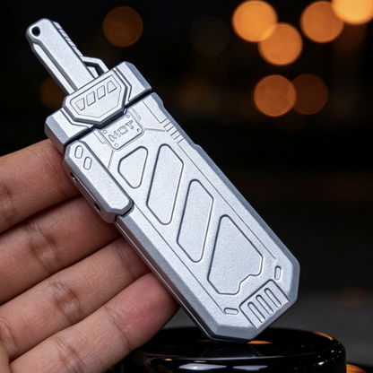 EDC MOT saw Sword Crack Pressure card-pushing mechanical portable high-end metal toy Trendy play stress-relieving fidget Spinner