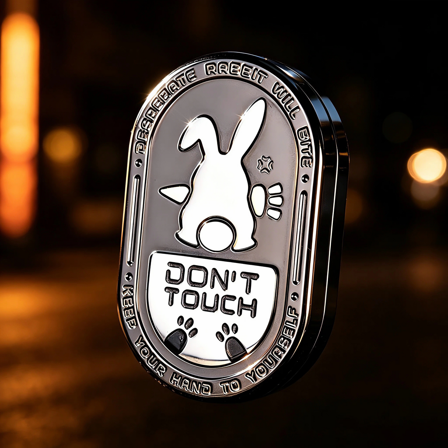The Irritable Rabbit MIX Card-Pushing Rhythm Stainless Steel Mechanical Ratchet EDC stress-relieving toy and trendy fidget gyro is a must-have