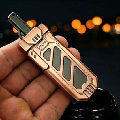 EDC MOT saw Sword Crack Pressure card-pushing mechanical portable high-end metal toy Trendy play stress-relieving fidget Spinner