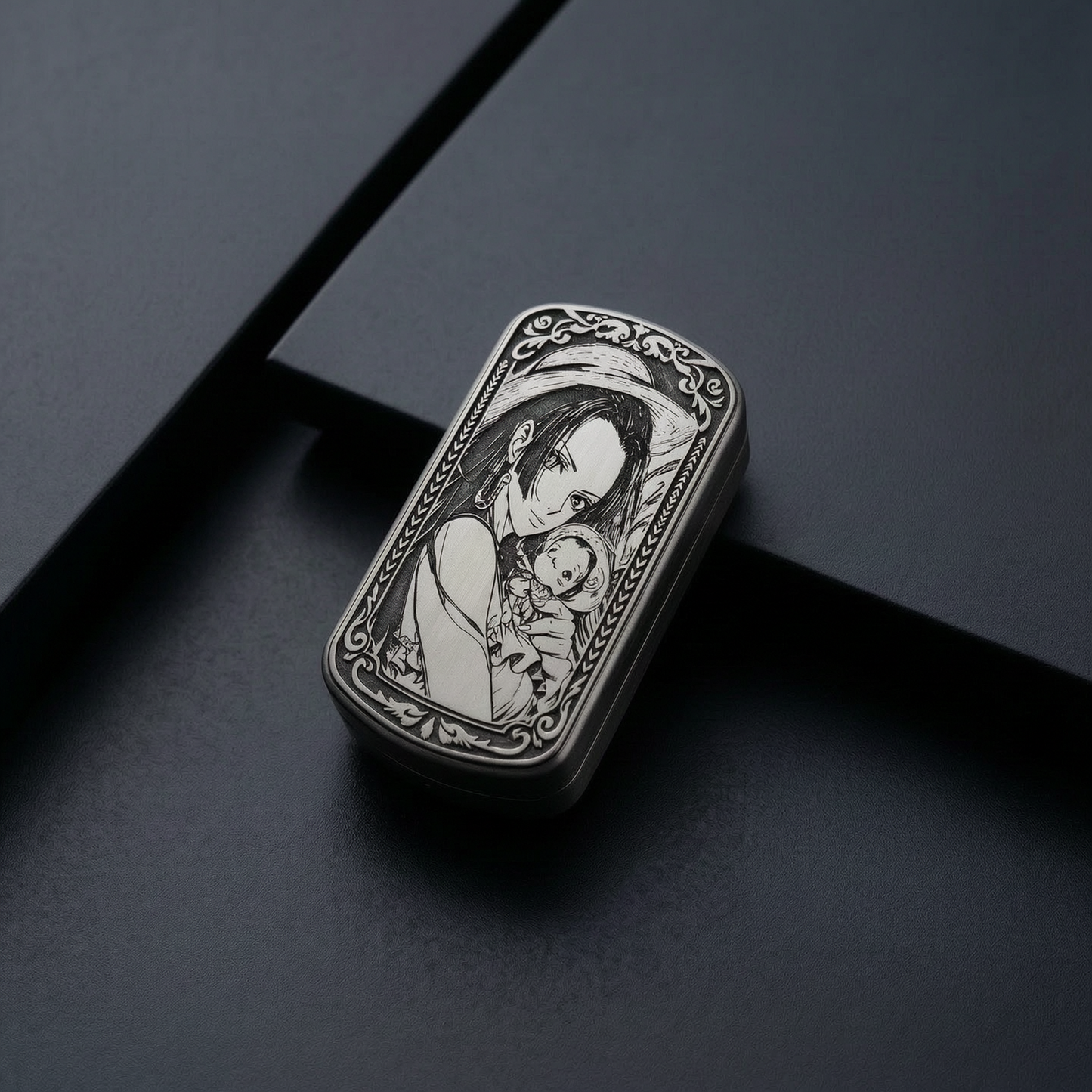edc trine card relieving toy titanium alloy popa Coin stress-relieving magic tool fidget gyro handle piece