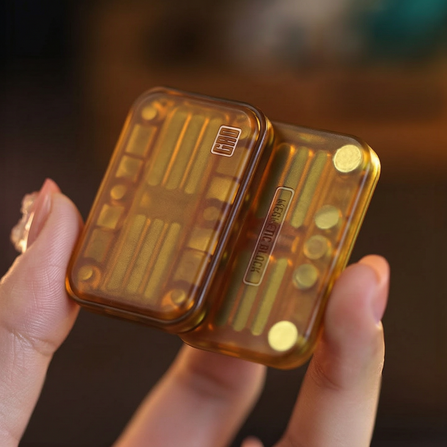 Let's have some fun with the "Finger Play House Magnetic Block Trick Infinite Position Card Pushing Stress-relieving Toy", fingertip Stress-relieving Rice cake EDC