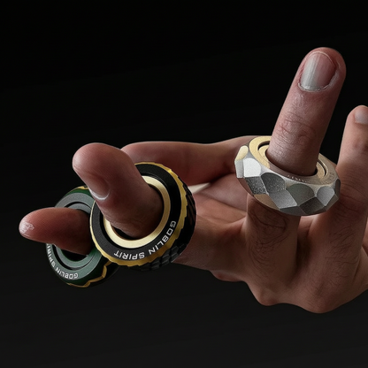 Goblin EDC metal ring magnetic section ratchet DIY stress-relieving cyber trendy toy, smooth and stress-relieving