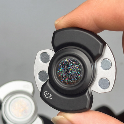 edc Stress-relieving Toy Alloy Three-in-one fidget Spinner, Papa Coin, Finger Stress-relieving Magic Tool, Telegraph clip, card Push