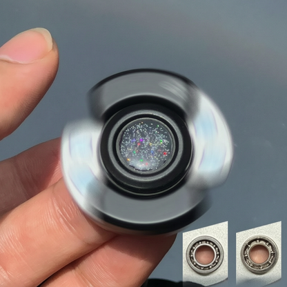 edc Stress-relieving Toy Alloy Three-in-one fidget Spinner, Papa Coin, Finger Stress-relieving Magic Tool, Telegraph clip, card Push