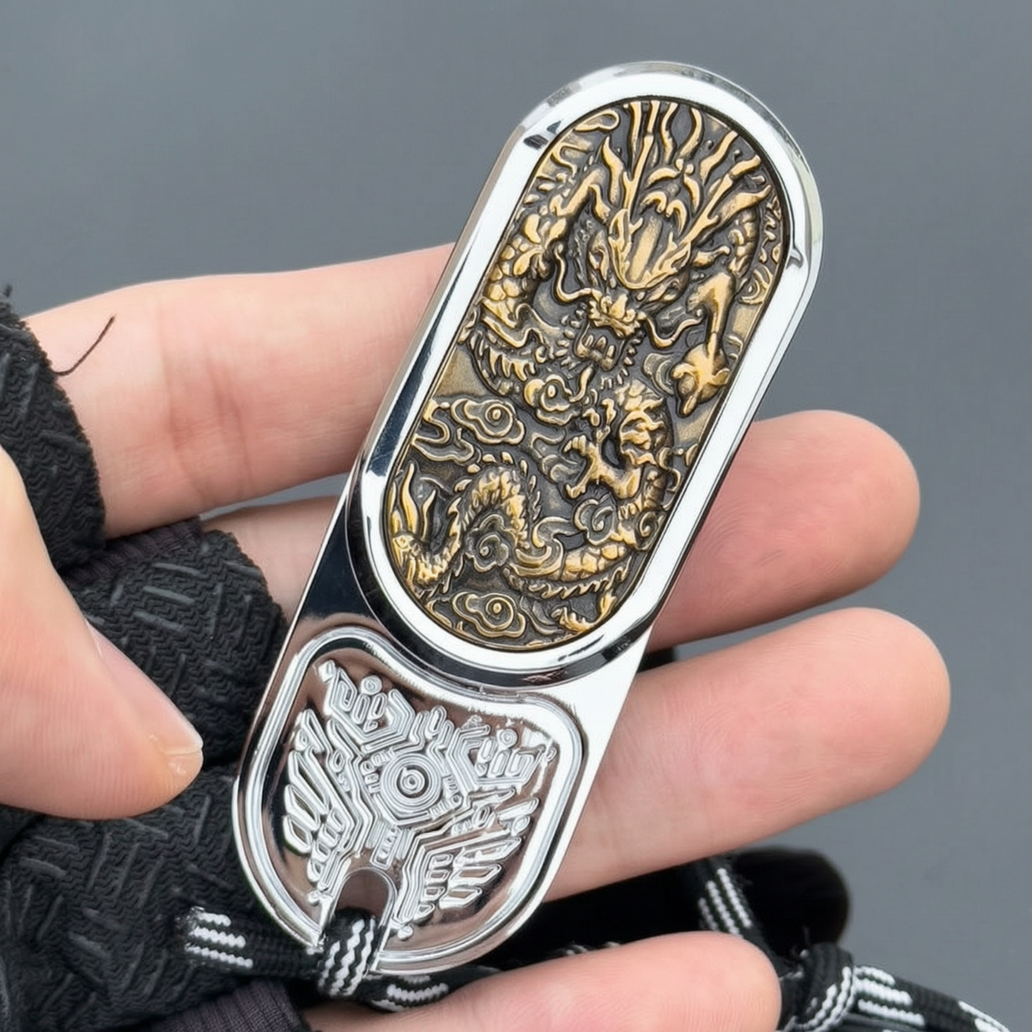 edc Stress-relieving toy Card Pushing metal rotating mechanical hand Play piece Papa Coin Rhythm MIX multi-functional grip K